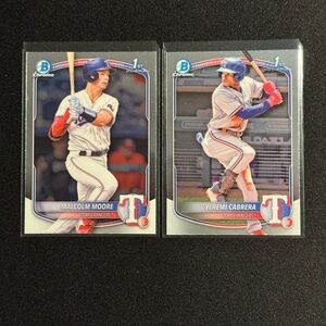 2025 Bowman - Chrome 1st Prospects - Texas Rangers - Lot of 2